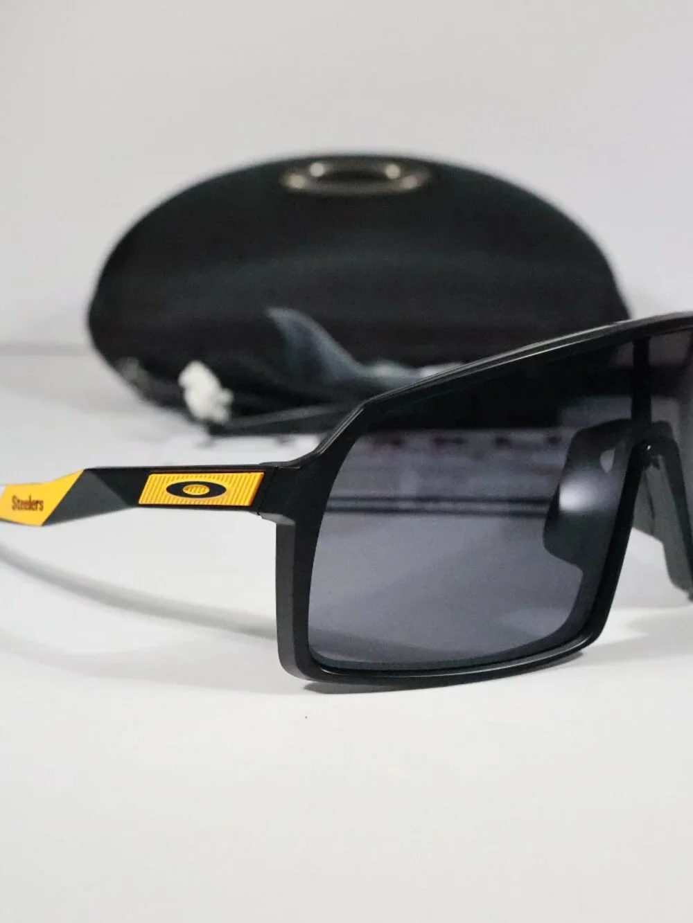 Oakley Sunglasses Pittsburgh Steelers Sutro Prinz BLack Lenses Matte Black Frame